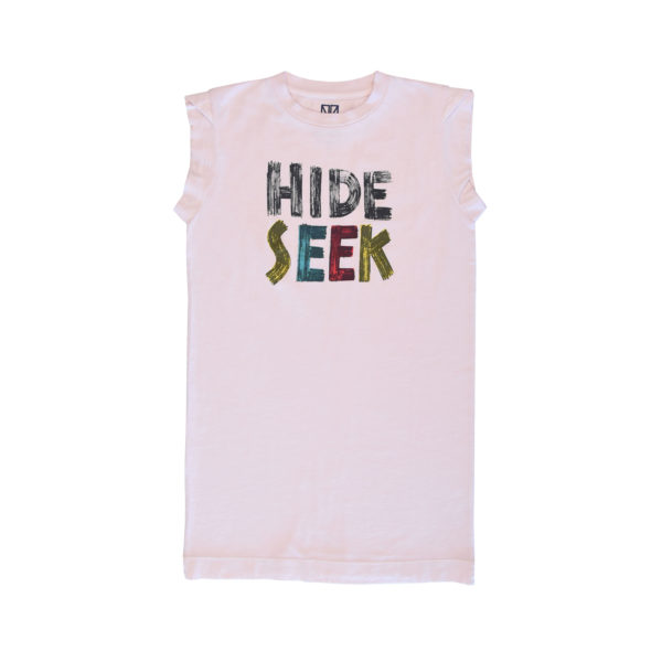 hide and seek t-shirt dress in old pink