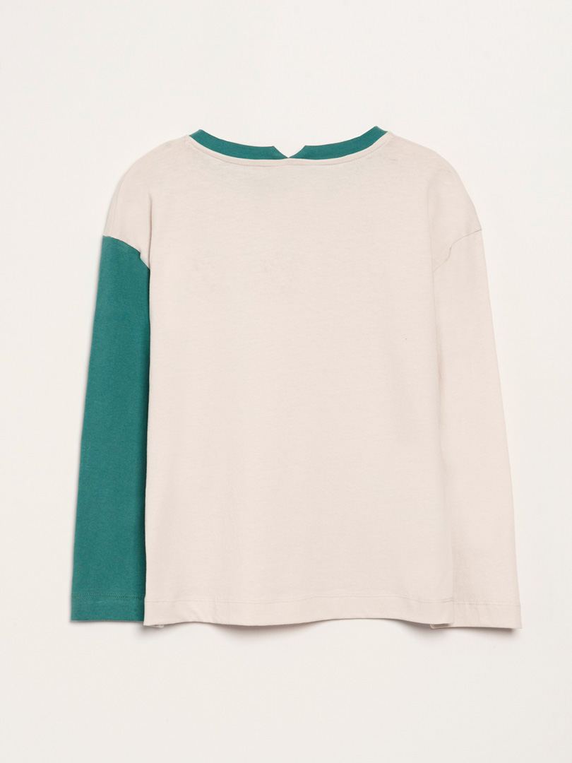 COLOR CONTRAST LONG SLEEVE T-SHIRT